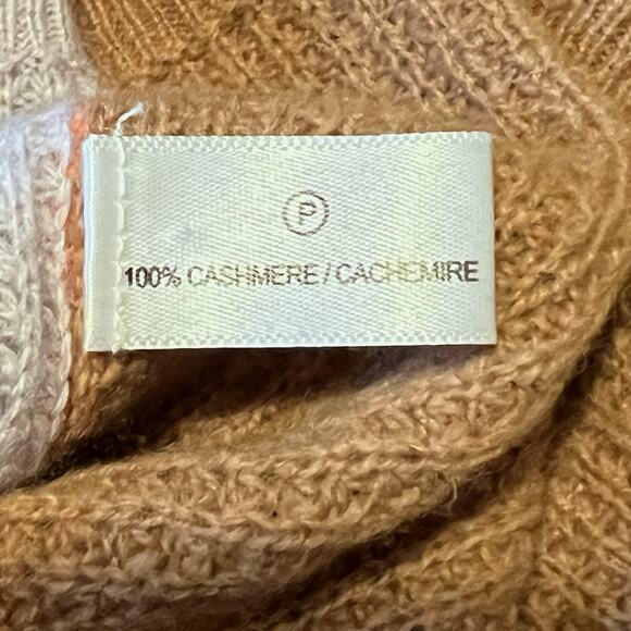 Lisa Todd 100% Cashmere Sweater Waffle Knit Colorblock Oversized Women’s XS - Picture 7 of 7